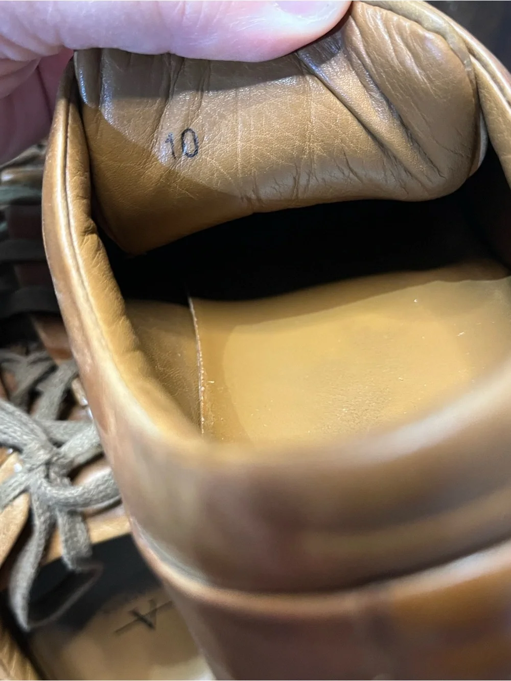 Aquatalia Brown Leather Sneakers, Sz 10